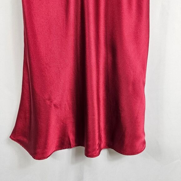 NK IMODE Dylan Urban Silk Chemise in Red - Size S - Picture 5 of 10